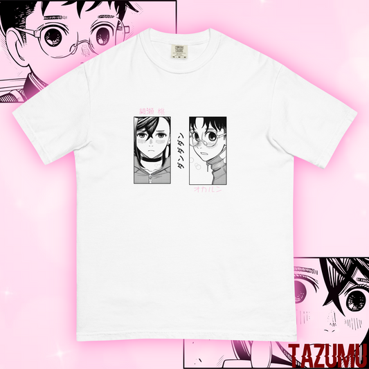 Momo x Okarun Casual Manga Panel T-shirt